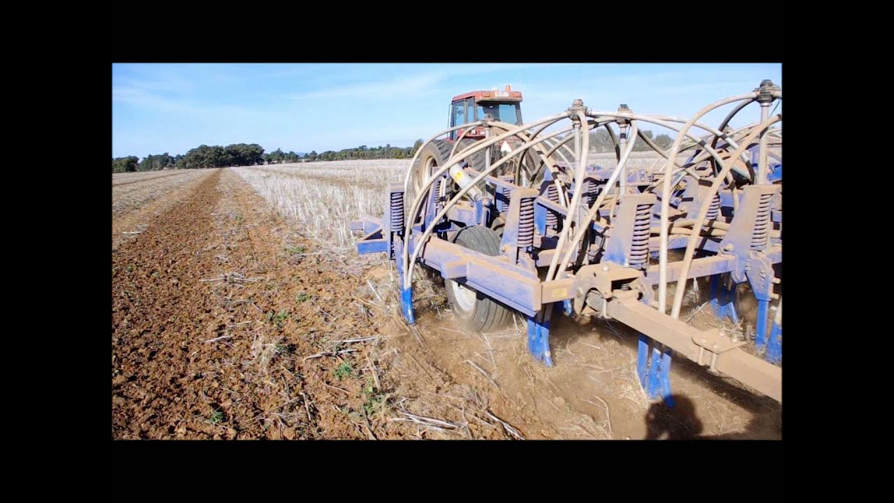 Gason Airseeder with knife points and AgMaster harrows YouTube