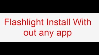 Flashlight install with out any app samsumg galaxy s5 screenshot 5
