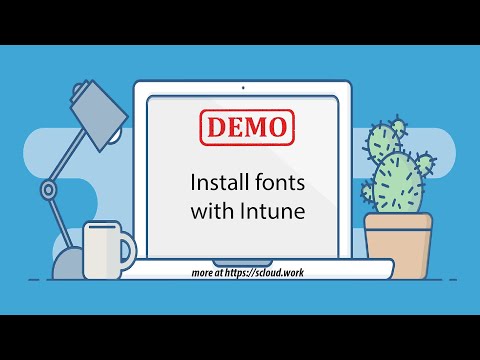 Install fonts with Intune