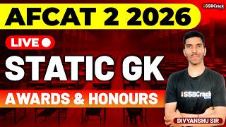 Afcat 2 2026 Exam Static Gk   Awards U0026 Honours