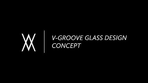v groove glass designs and glass pattern with detail