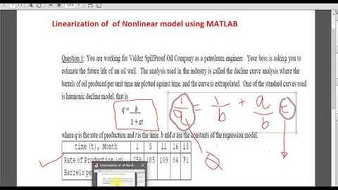 Linearization using MATLAB