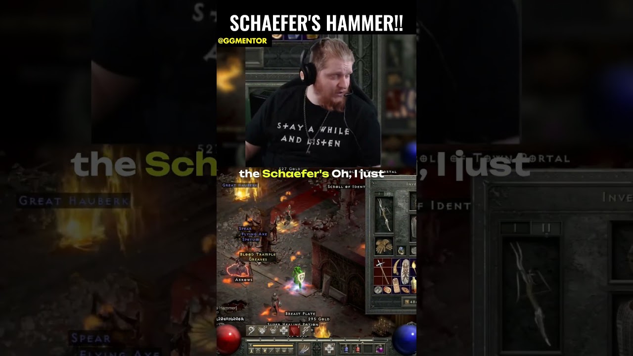 D2R RotW - Schaefer's Hammer Drop From Andariel!