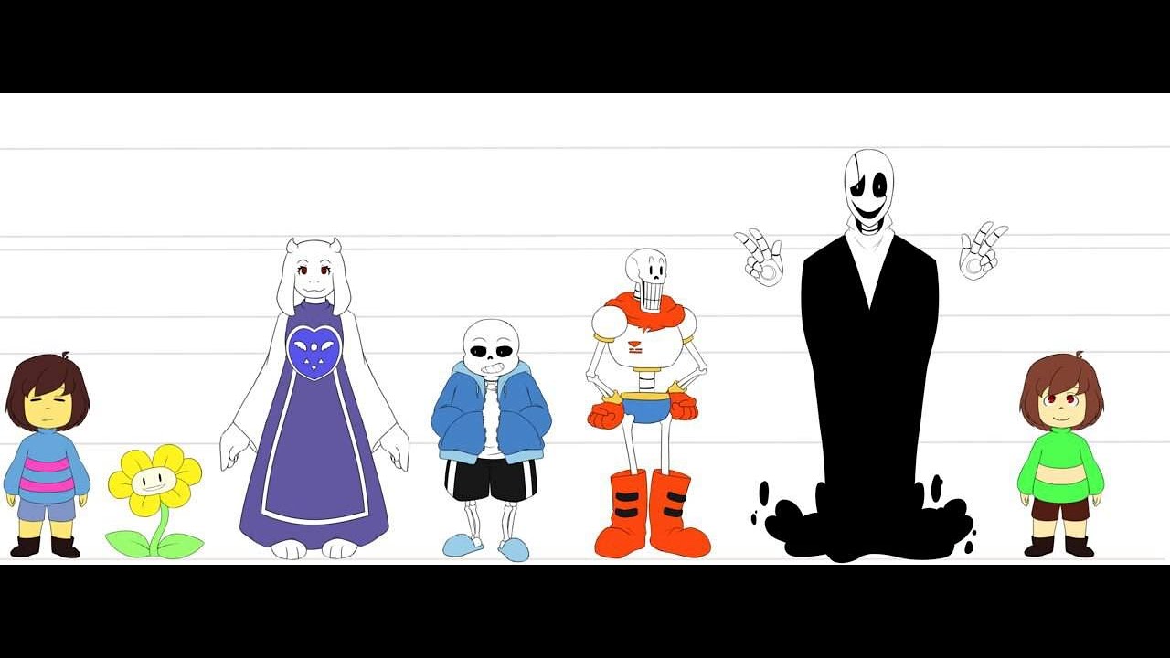 Как зовут маму санса. Рост Санса Undertale. Санс рост андертейл. Undertale рост персонажей. Рост героев андертейл.