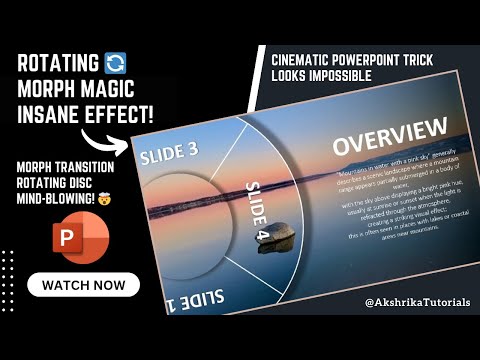 Rotate and Transform Your PowerPoint Presentation | Morph Transition Tutorial | PowerPoint Animation