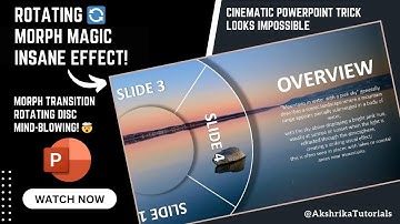 This PowerPoint Transition is INSANE! (Rotating Disc Morph Effect)