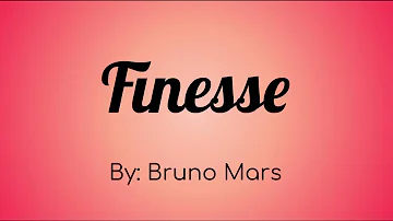 Bruno Mars - Finesse Lyric Video