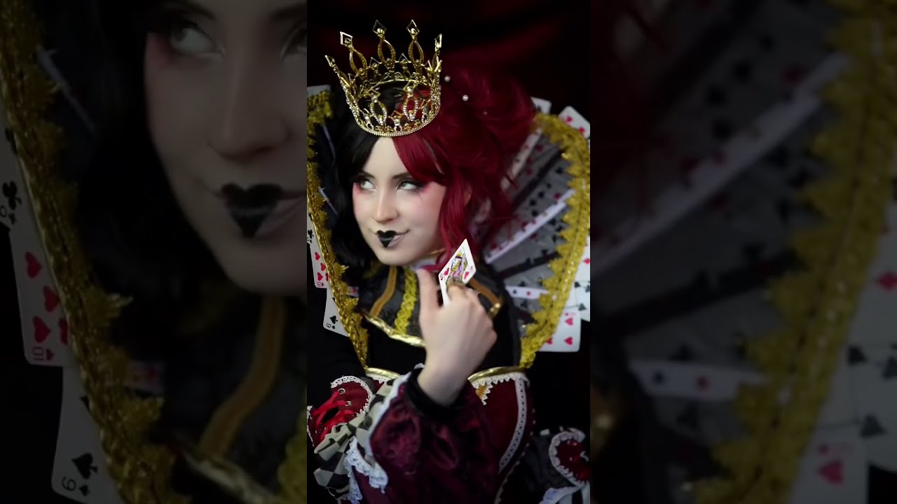 What I think the Queen of Hearts would look like 👑❤️😡 (costume designed and made by me)