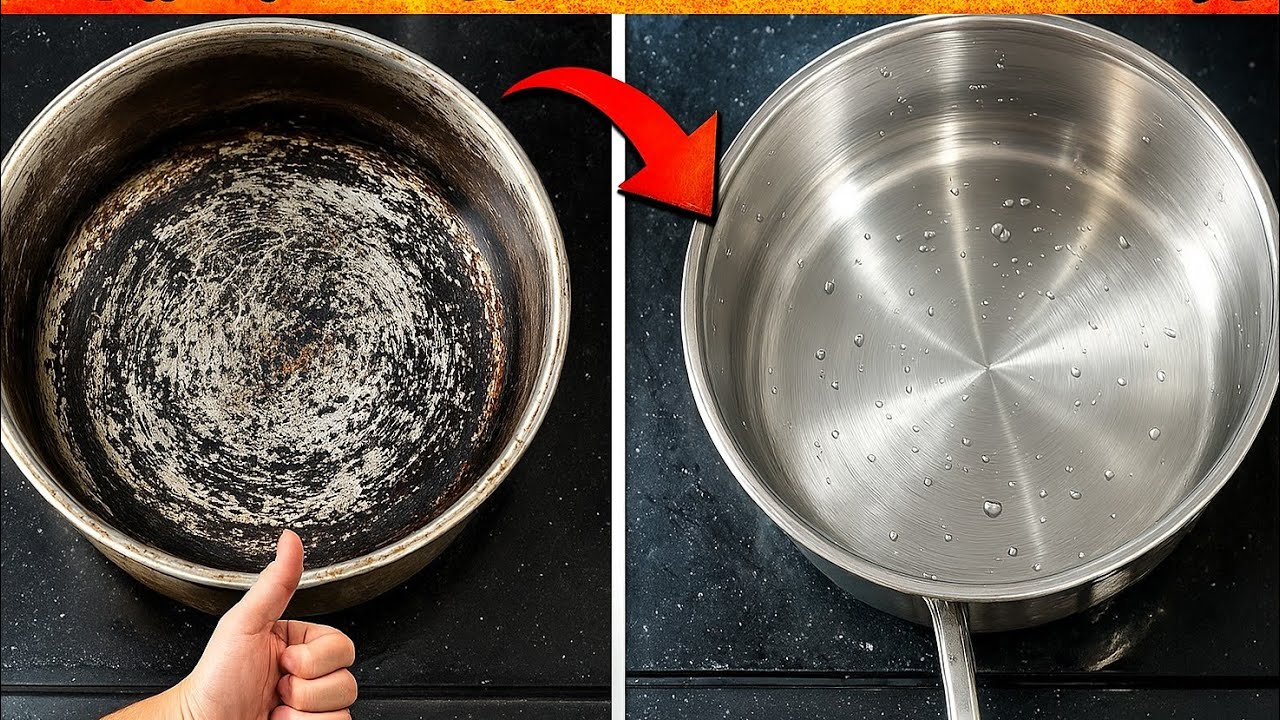 الحلة الكوركماز إتحرقت😭 بالليفة الذكية أم ٦جنيه وبدون خلطات رجعت جديدة من تاني |مكنتش مصدقة النتيجة!