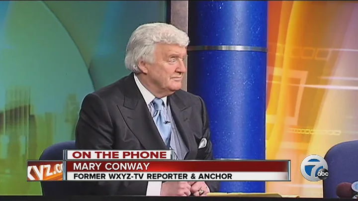 Former co-anchor and reporter Mary Conway reacts t...