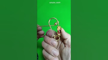 Turning Brass Wire into a Functional Keychain #brasswork #handmade #keychain #wireproject #edcgear