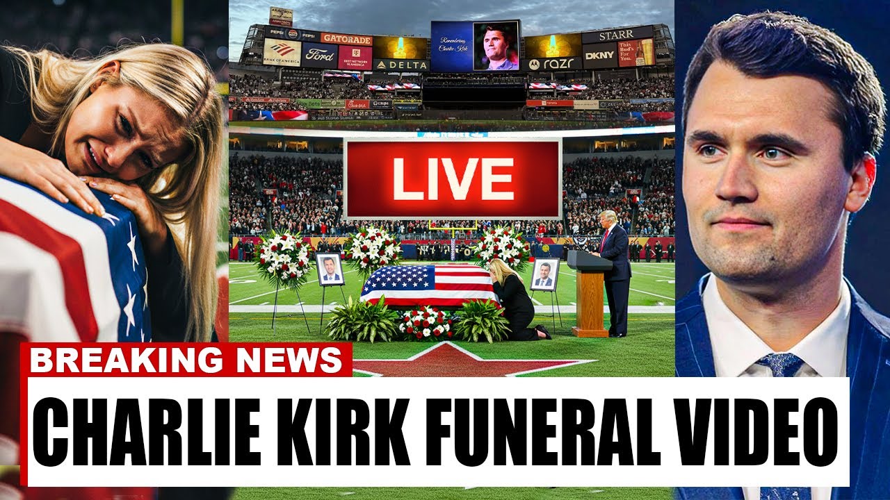 Charlie Kirk Funeral Live at Arizona Stadium- Erika Kirk Speech Trump