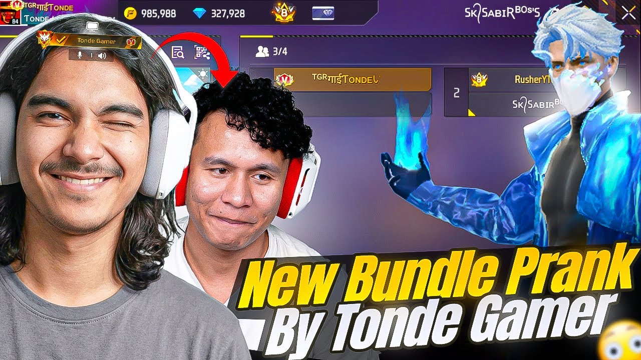 New Upcoming Bundle Prank on Streamer 😱 He Call Me Noob -  Garena free fire