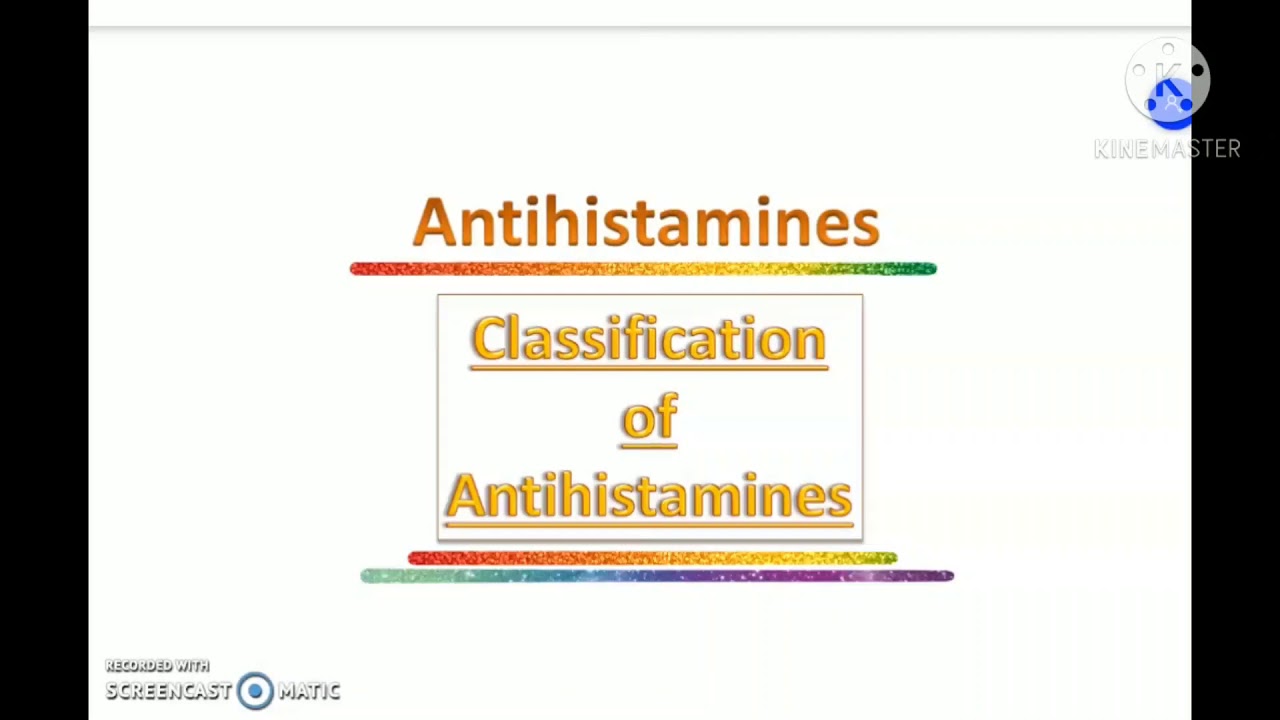 Antihistamines (B. Pharm) Diphenhydramine, Dimenhydrinate