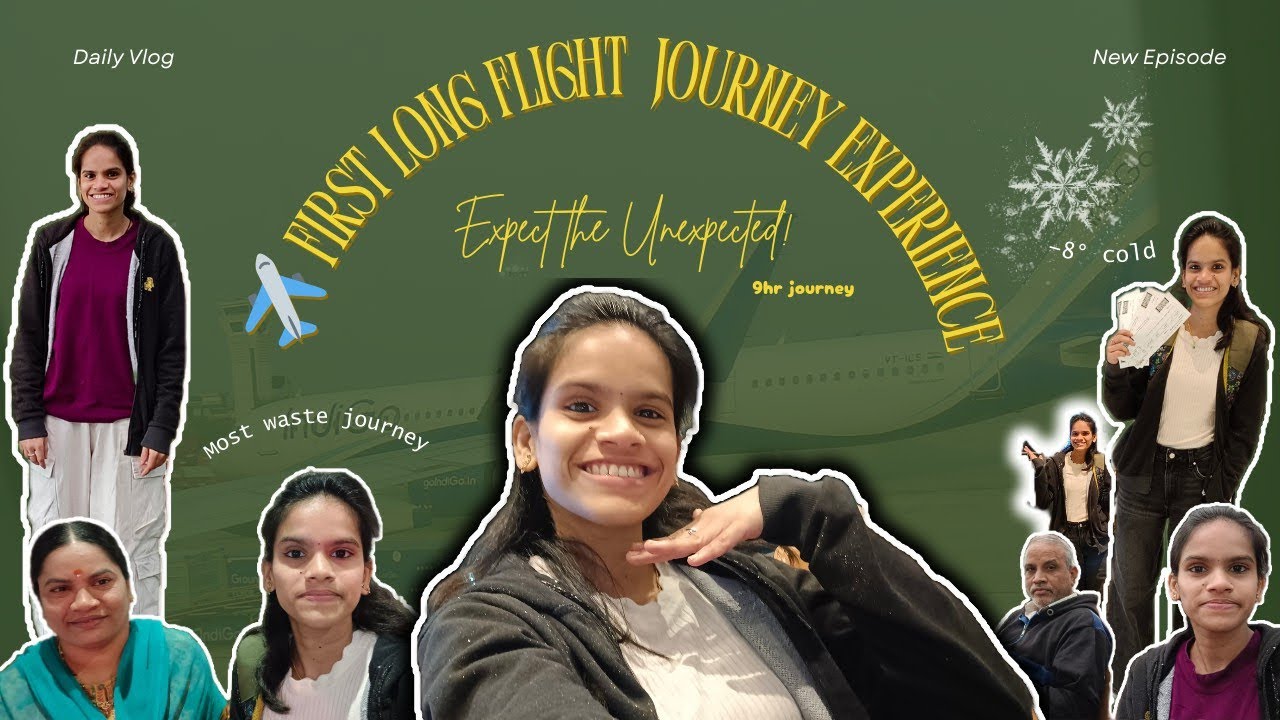 My First Worst Long Flight Journey ✈️😖 | Travel Day Vlog | Prasanna Diaries Vlogs |