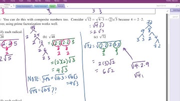 Simplifying Radicals using Prime Factorization