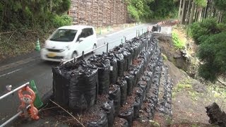 １３６世帯が仮設生活 不安の中、大雨シーズン