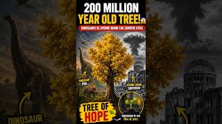 The Tree That Survived Dinosaurs & Atomic Bombs 😳 #GinkgoTree #facts #AmazingFacts #DidYouKnow #Tree