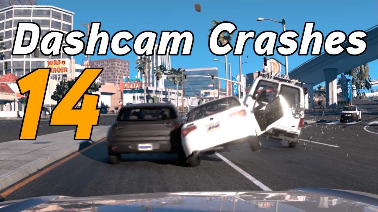 BeamNG Drive - Dashcam Crashes Real Life Sounds #14