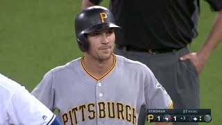 PIT@TOR: Jaso scores on Frazier's fielder's choice