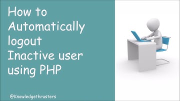 How To Automatically Logout Inactive User using PHP | Meta Tag | PHP Session using Ajax