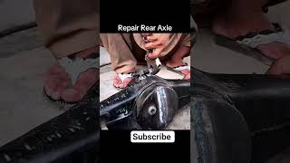 Full repaired broken rear axle #drilldozer #automobile #carrestorationproject