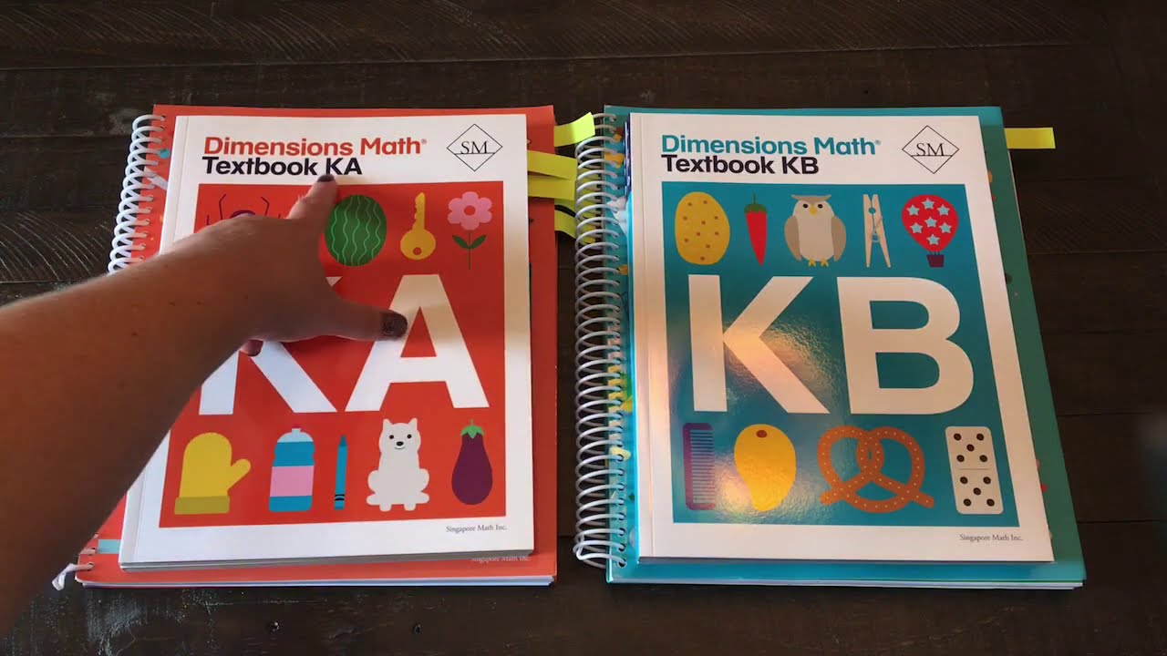 Homeschool Math Curriculum Singapore Math Dimensions KA KB Walkthrough