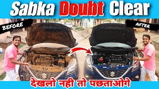 How To Clean Car Engine With Water | Engine Bay Cleaning | कार धुलाई से पहले देख लो | Nitto Rai