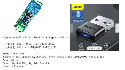 Bluetooth Relay connect to PC Command Line IoT Smart Home 5V/12V Single-Channel Bluetooth