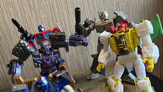 Transformers 900 Subs Special Stop Motion Optimus Vs Decepticons, Tarn Vs Jhiaxus , Sentinel Vs Nova