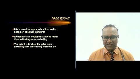 Performance Appraisal Methods Part 1