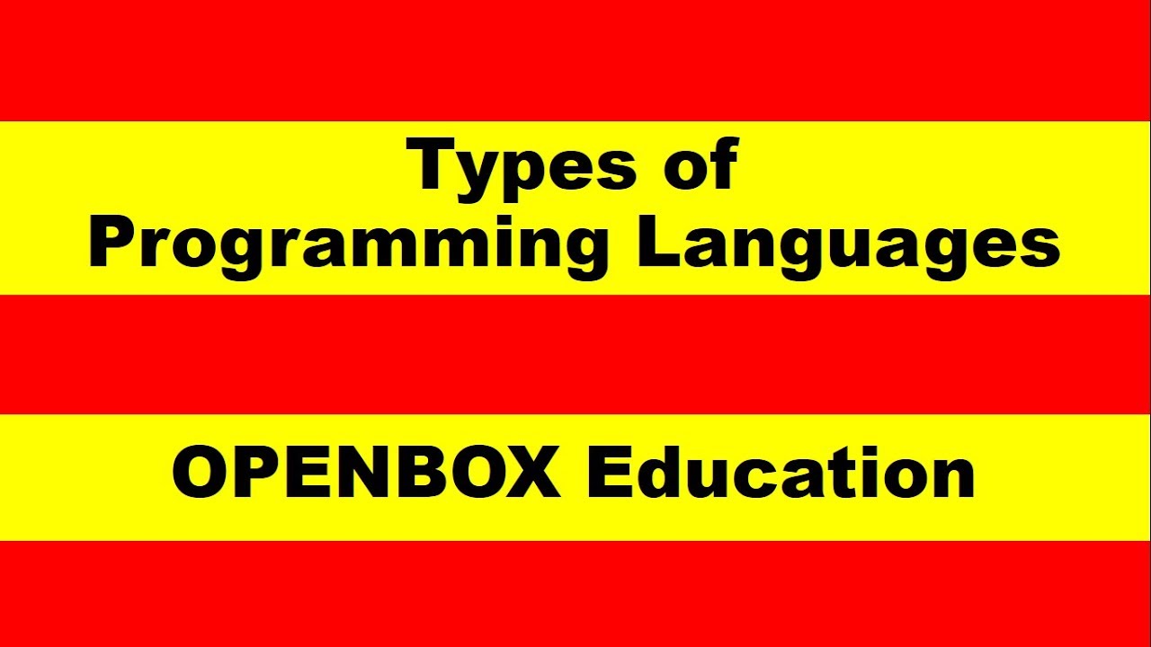 Types of Programming Languages for Microprocessor - YouTube