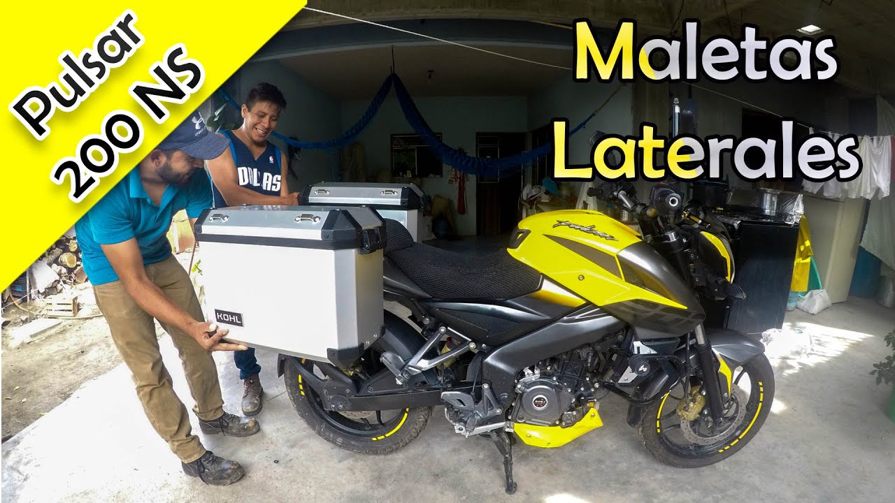 MALETAS Laterales para PULSAR 200 NS (CAP/11) - YouTube