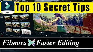 10 Secret Tips to Edit Faster | Wondershare Filmora X