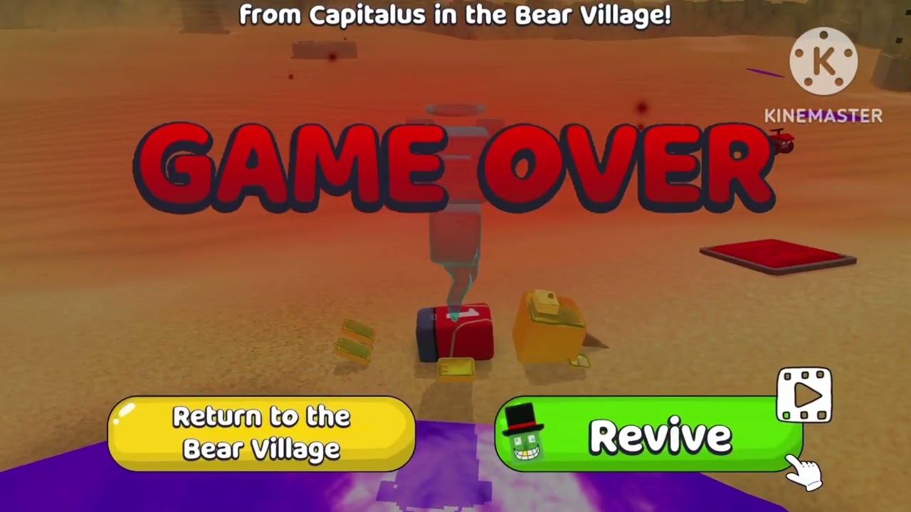 Super bear adventure game over beemothep desert 
