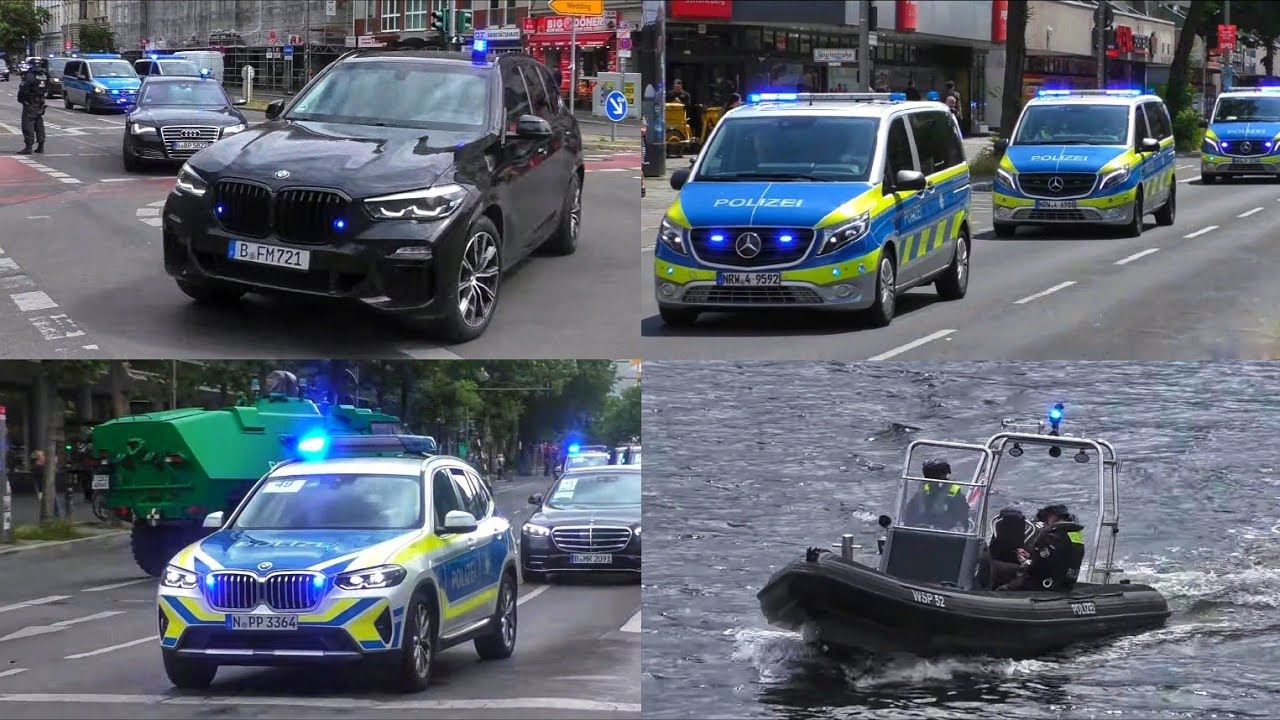 [SELENSKI IN BERLIN - HÖCHSTE SICHERHEIT🚨] VIP-Eskorte, SEK uvm. || Polizei Berlin, NRW, Bayern