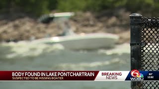 Body found near area where boater was reported missing in Lake Pontchartrain in New Orleans
