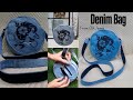 Diy Denim Purse Tutorial ✨ || Upcycling || Old Jeans into Purse 😍✅ #diy #fashion #designer