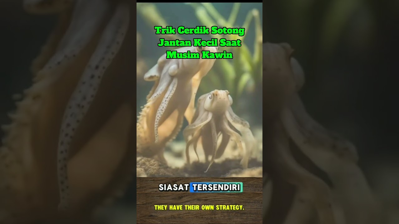 Trik Cerdik Sotong Jantan Kecil Saat Musim Kawin