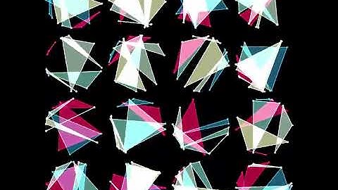 Triangle on the circumference. Draw by openFrameworks