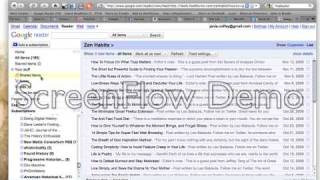Google Reader Tutorial - How to subscribe to Blog RSS Feeds