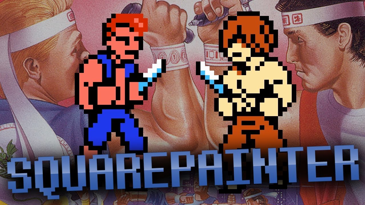 Double Dragon Knife Fight Speed Painting - Squarepainter