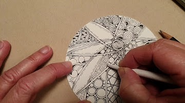 Tangle Spoken (Zentangle HQ) as a string). 🖤🤍