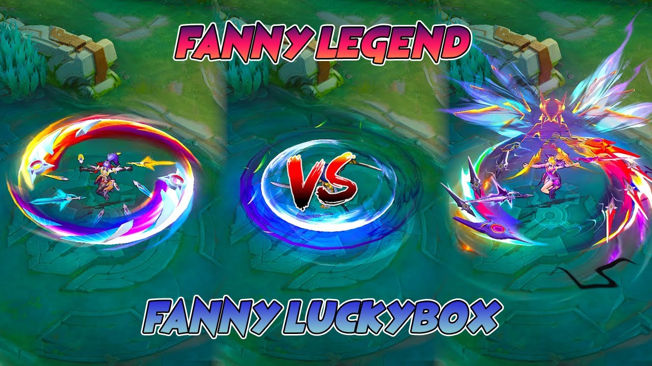 Сравнение скина Fanny Legend и скина из Luckybox