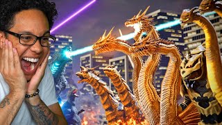 Reacting to EVOLUTION of KING GHIDORAH: GODZILLA Size Comparison (1964-2019)