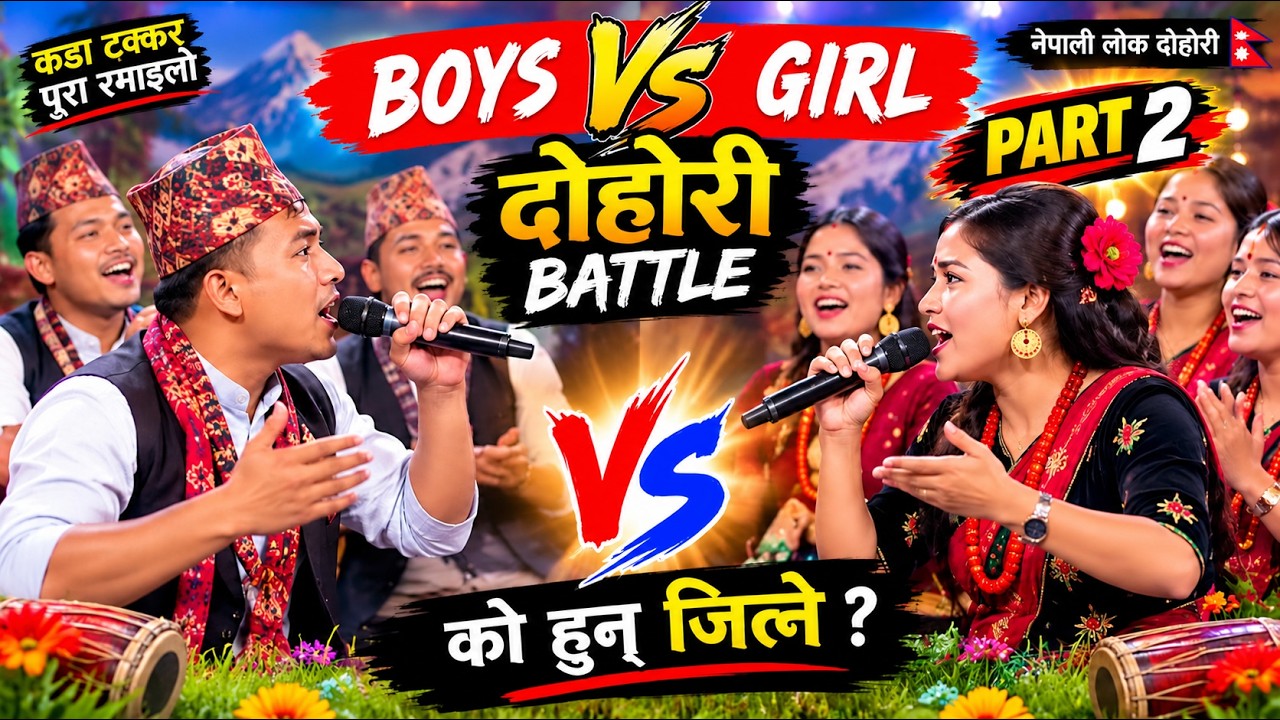 🔥 BOYS VS GIRL दोहोरी BATTLE 😱 | नेपाली लोकदोह…