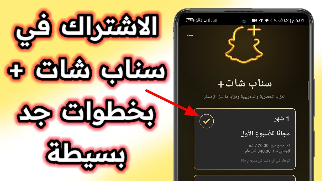 طريقة الاشتراك في سناب شات بلس snapchat - YouTube