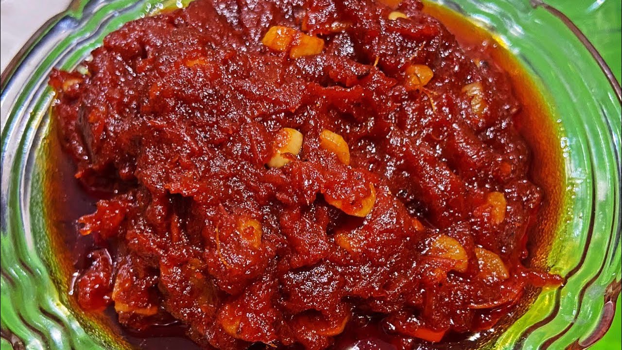 Tomato Garlic Pickle | Andhra Style Tomato Thokku