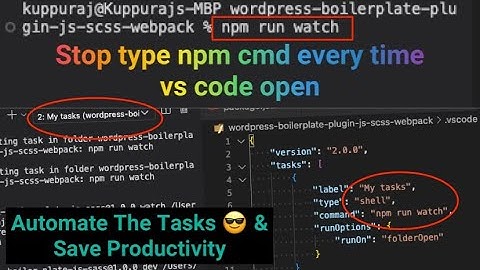 VS Code: How to Automate The Tasks In Terminal? #vscode #terminal #dev