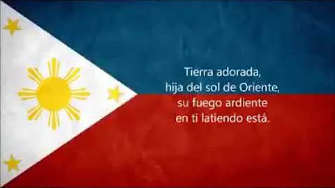 Lupang hinirang original  song of Spanish English Filipino